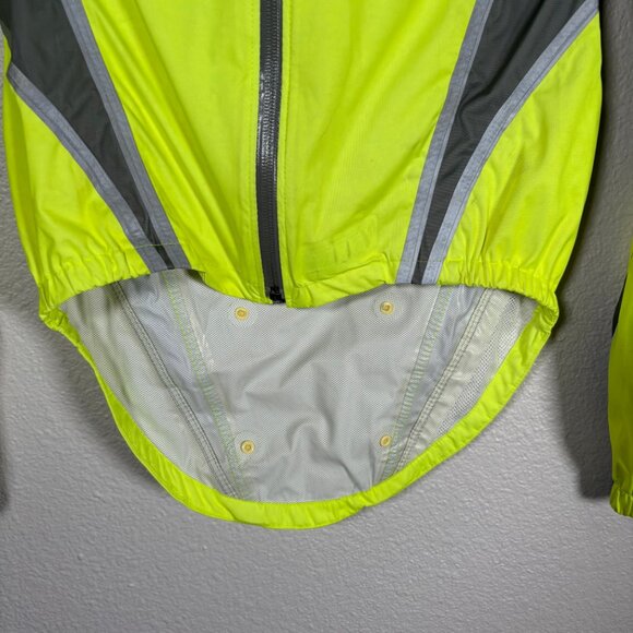 Pearl Izumi Yellow Scotchlite Highlighter Hi Vis Cycling Jacket Size XS - Picture 4 of 10